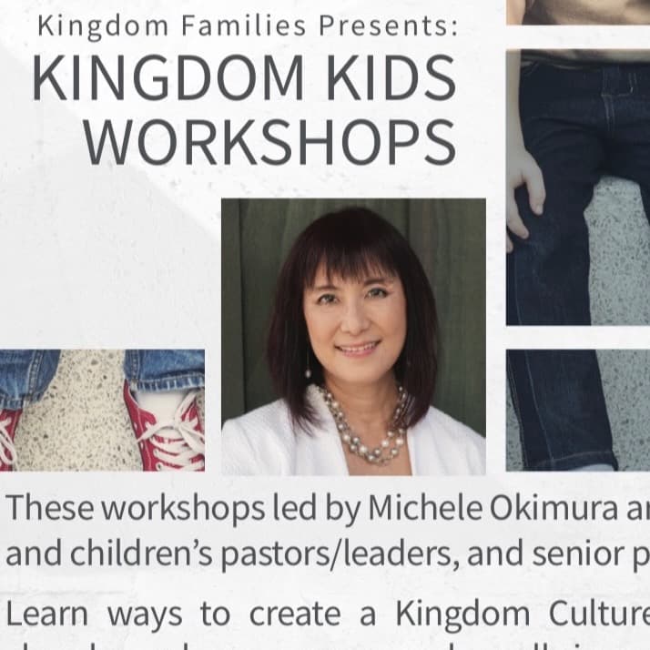 Flyer for the Kingdom Kids Workshops led by Michele Okimura.