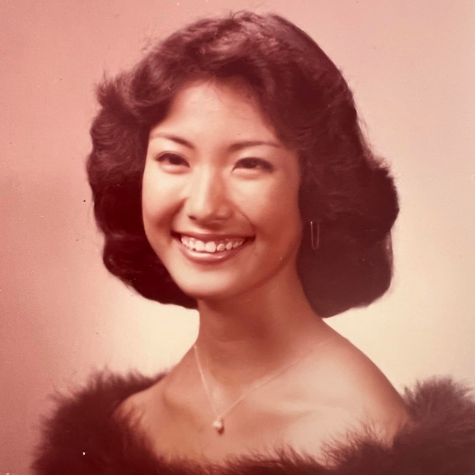 Michele at her high school graduation, 1979.